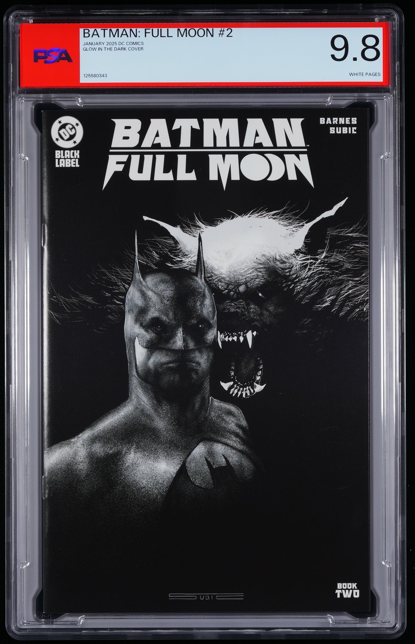 DC Comics Batman: Full Moon #2 NONE GLOW IN THE DARK