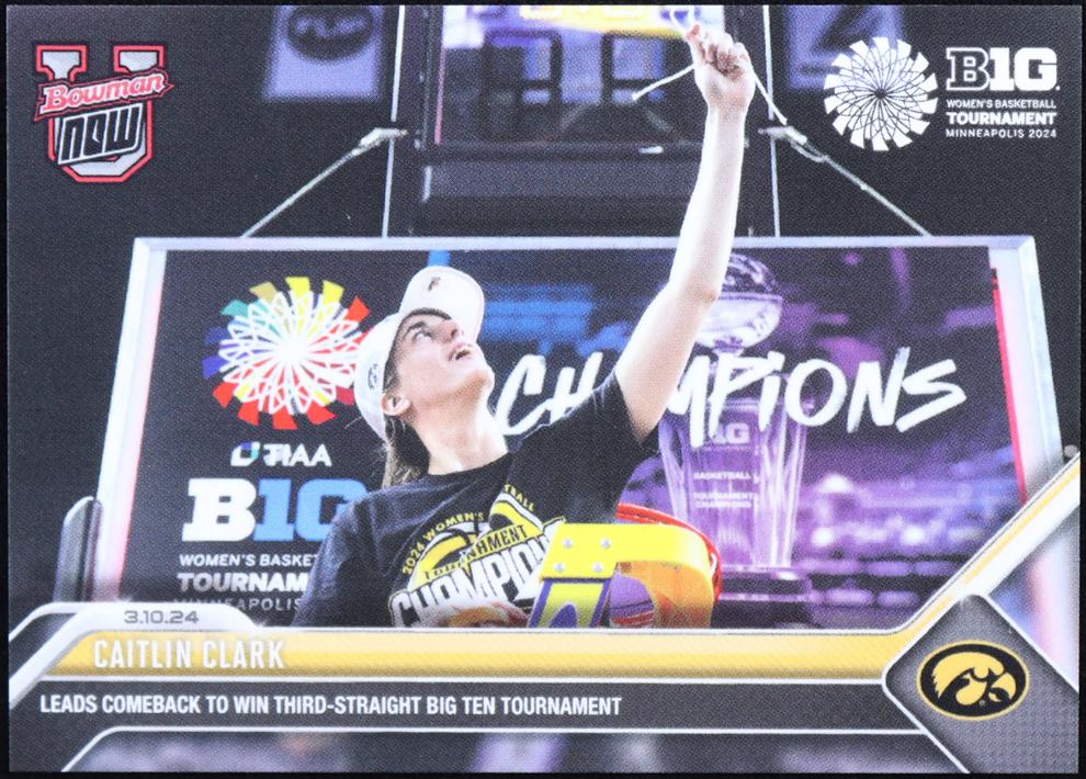 2023 2023 Bowman U Now Basketball Caitlin Clark #64 Base BGS 10