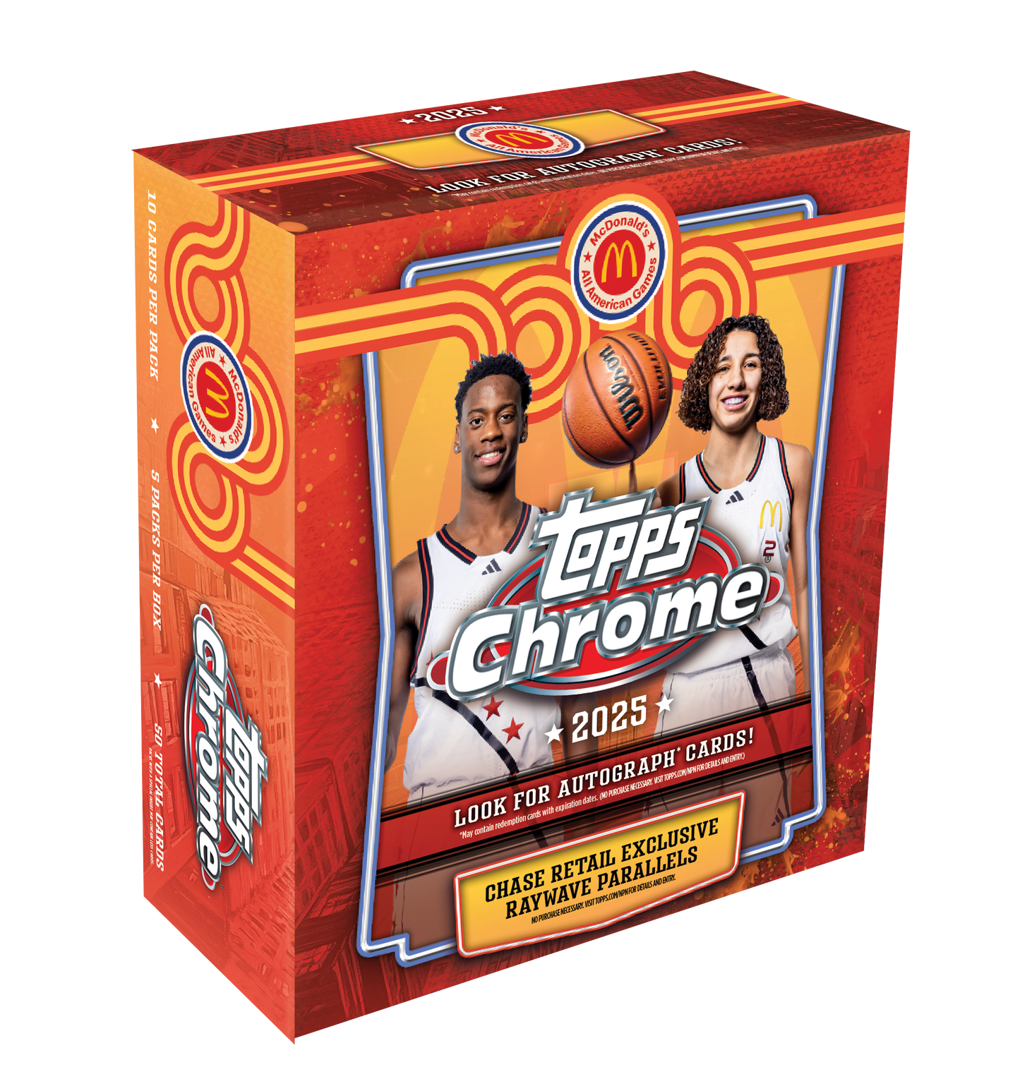 2025 Topps Chrome Mcdonald's All American Basketball Mega Box