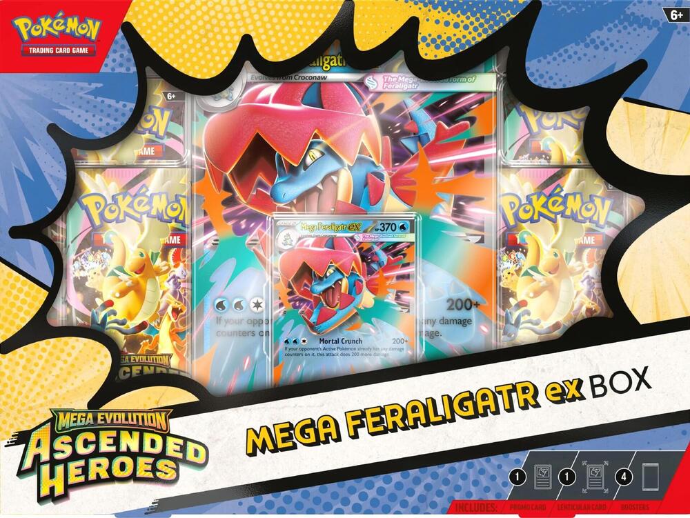 Pokemon Mega Evolutions Ascended Heroes EX Box