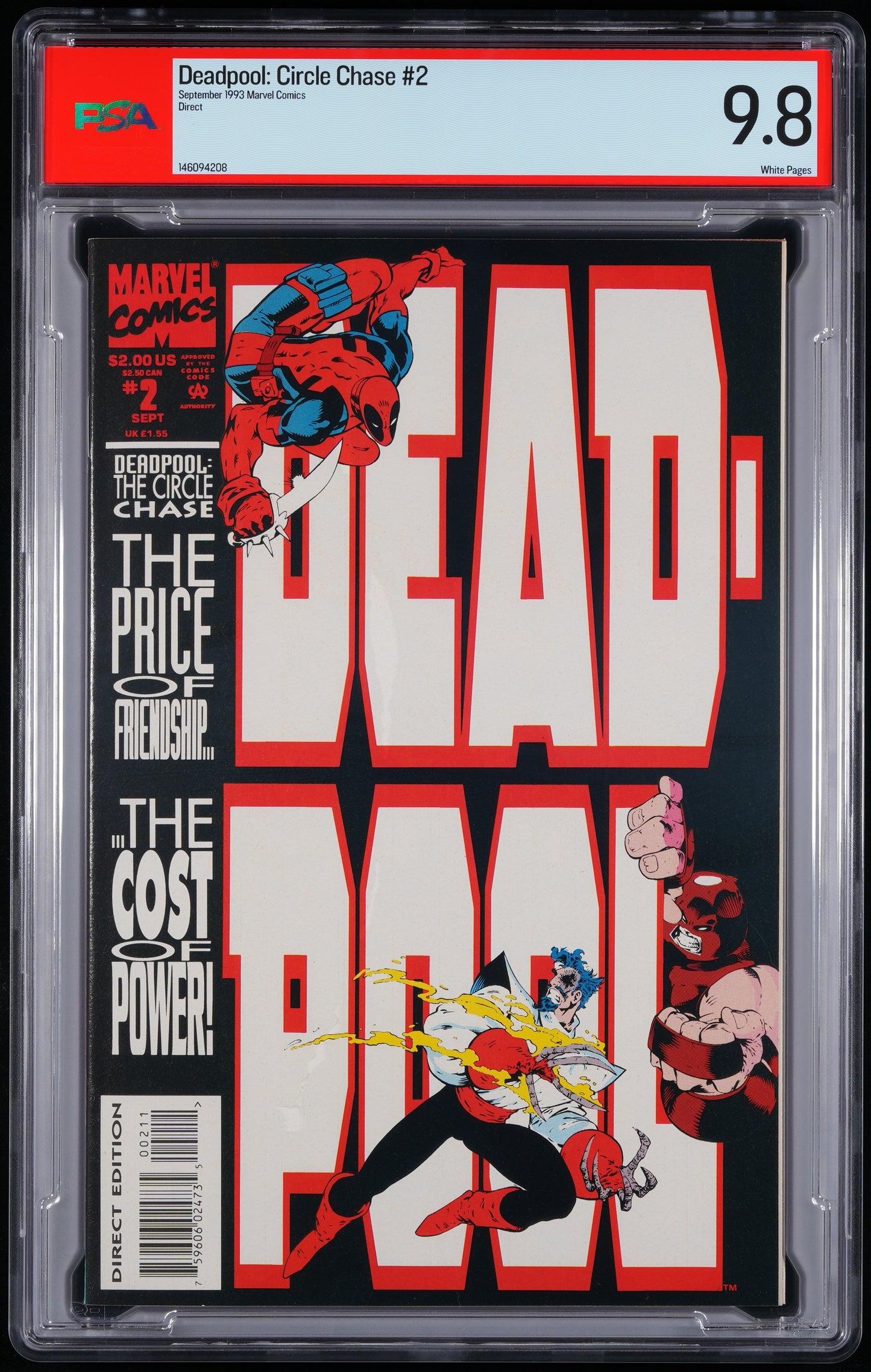 MARVEL COMICS DEADPOOL: THE CIRCLE CHASE #2 SEPTEMBER 1993