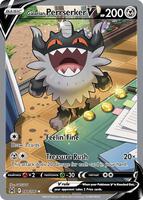 Pokemon,SWSH11: Lost Origin,Galarian Perrserker V (Alternate Full Art) - 184/196,Holofoil,Ultra Rare,Near Mint