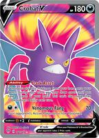 Pokemon,SWSH03: Darkness Ablaze,Crobat V (Full Art) - 182/189,Holofoil,Ultra Rare,Near Mint