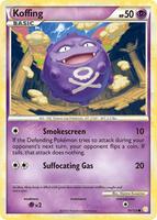 Pokemon,HeartGold SoulSilver,Koffing - 70/123,Reverse Holofoil,Common,Heavily Played