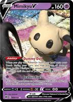 Pokemon,SWSH09: Brilliant Stars,Mimikyu V - 068/172,Holofoil,Ultra Rare,Lightly Played