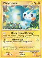 Pokemon,Diamond and Pearl Promos,Pachirisu - DP04,Holofoil,Promo,Damaged