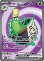 Pokemon,SV06: Twilight Masquerade,Sinistcha ex - 189/167,Holofoil,Ultra Rare,Near Mint
