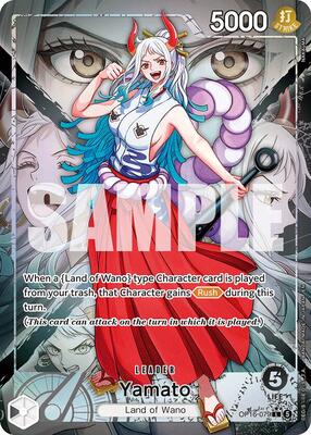 One Piece Card Game,The Time of Battle,Yamato (079) (Alternate Art) - OP16-079,Foil,Leader,Near Mint