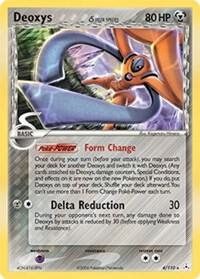 Pokemon,Holon Phantoms,Deoxys (Delta Species - Defense Forme) - 4/110,Reverse Holofoil,Holo Rare,Damaged