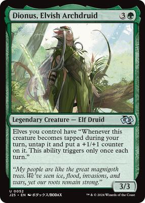 Magic: The Gathering,Foundations Jumpstart,Dionus, Elvish Archdruid (Anime) - 52,Normal,Uncommon,Near Mint