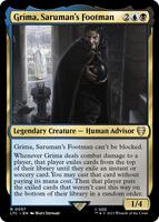 Magic: The Gathering,Commander: The Lord of the Rings: Tales of Middle-earth,Grima, Saruman's Footman - 57,Normal,Rare,Near Mint