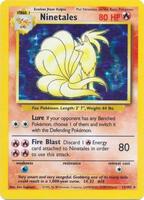 Pokemon,Base Set,Ninetales - 012/102,Holofoil,Holo Rare,Moderately Played
