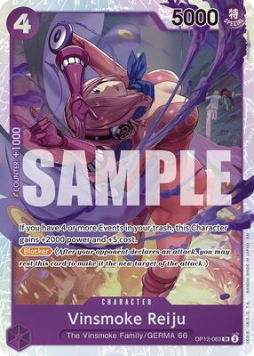 One Piece Card Game,Legacy of the Master,Vinsmoke Reiju - OP12-063,Foil,Super Rare,Near Mint