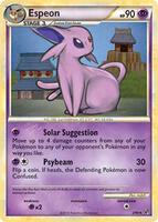Pokemon,Deck Exclusives,Espeon - 2/90 (HGSS Undaunted) - 002/090,Normal,Rare,Damaged