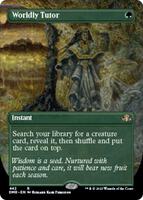 Magic: The Gathering,Dominaria Remastered,Worldly Tutor (Borderless) - 442,Normal,Rare,Near Mint