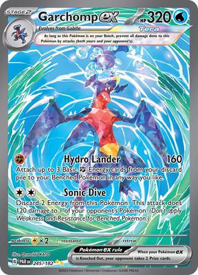 Pokemon,SV04: Paradox Rift,Garchomp ex - 245/182,Holofoil,Special Illustration Rare,Near Mint