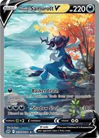 Pokemon,SWSH: Crown Zenith: Galarian Gallery,Hisuian Samurott V - GG51/GG70,Holofoil,Ultra Rare,Near Mint