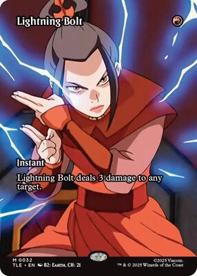 Magic: The Gathering,Avatar: The Last Airbender: Eternal-Legal,Lightning Bolt (Borderless) - 32,Normal,Mythic,Near Mint