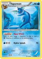 Pokemon,XY - Ancient Origins,Vaporeon - 22/98,Reverse Holofoil,Uncommon,Moderately Played