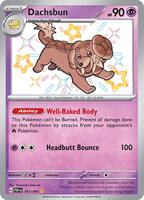 Pokemon,SV: Paldean Fates,Dachsbun - 161/091,Holofoil,Shiny Rare,Near Mint