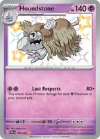 Pokemon,SV: Paldean Fates,Houndstone - 168/091,Holofoil,Shiny Rare,Near Mint