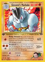 Pokemon,Gym Challenge,Giovanni's Machoke - 042/132,1st Edition,Uncommon,Moderately Played