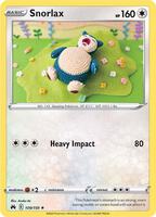 Pokemon,SWSH: Crown Zenith,Snorlax - 109/159,Reverse Holofoil,Rare,Near Mint