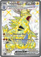Pokemon,SV03: Obsidian Flames,Tyranitar ex - 211/197,Holofoil,Ultra Rare,Near Mint