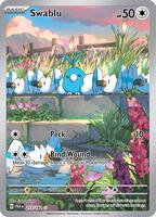 Pokemon,SV04: Paradox Rift,Swablu - 213/182,Holofoil,Illustration Rare,Near Mint