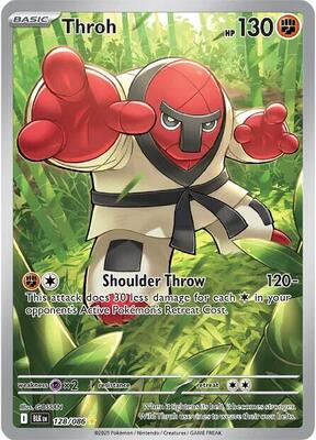 Pokemon,SV: Black Bolt,Throh - 128/086,Holofoil,Illustration Rare,Near Mint
