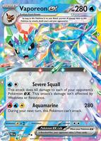 Pokemon,SV: Prismatic Evolutions,Vaporeon ex - 023/131,Holofoil,Double Rare,Near Mint
