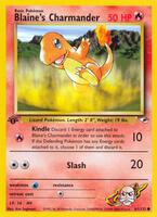 Pokemon,Gym Heroes,Blaine's Charmander - 061/132,Unlimited,Common,Moderately Played