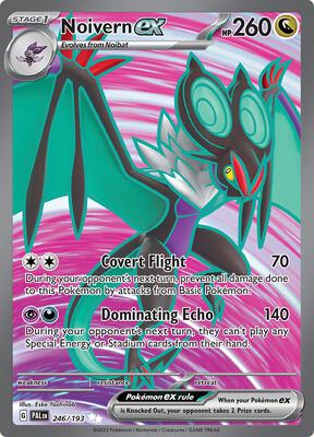 Pokemon,SV02: Paldea Evolved,Noivern ex - 246/193,Holofoil,Ultra Rare,Lightly Played