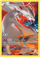 Pokemon,XY Promos,Reshiram (Full Art Promo) - XY74,Holofoil,Promo,Moderately Played