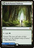 Magic: The Gathering,Kaldheim,Barkchannel Pathway - 251,Foil,Rare,Near Mint