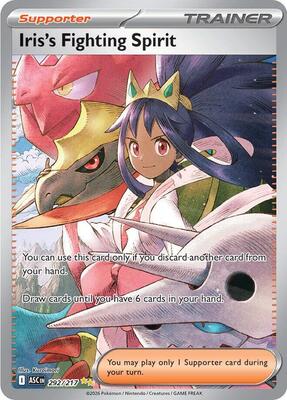 Pokemon,ME: Ascended Heroes,Iris's Fighting Spirit - 292/217,Holofoil,Special Illustration Rare,Near Mint