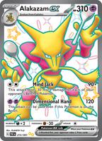 Pokemon,SV: Paldean Fates,Alakazam ex - 215/091,Holofoil,Shiny Ultra Rare,Near Mint