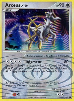 Pokemon,Diamond and Pearl Promos,Arceus - DP50,Holofoil,Promo,Near Mint