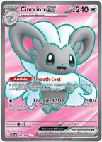 Pokemon,ME04: Chaos Rising,Cinccino ex - 105/086,Holofoil,Ultra Rare,Near Mint