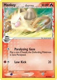 Pokemon,EX Holon Phantoms,Mankey (Delta Species) - 70/110,Reverse Holofoil,Common,Moderately Played