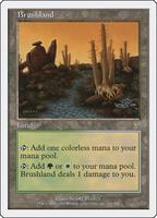 Magic: The Gathering,7th Edition,Brushland - 326,Normal,Rare,Near Mint