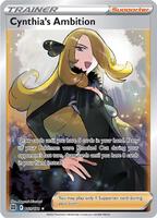 Pokemon,SWSH09: Brilliant Stars,Cynthia's Ambition (Full Art) - 169/172,Holofoil,Ultra Rare,Near Mint