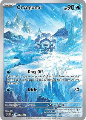 Pokemon,SV: Black Bolt,Cryogonal - 111/086,Holofoil,Illustration Rare,Near Mint