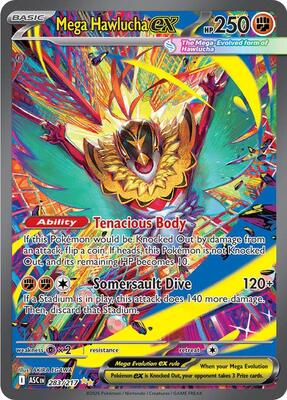 Pokemon,ME: Ascended Heroes,Mega Hawlucha ex - 283/217,Holofoil,Special Illustration Rare,Near Mint