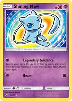 Pokemon,Shining Legends,Shining Mew - 40/73,Holofoil,Shiny Holo Rare,Near Mint
