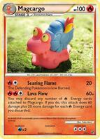 Pokemon,Undaunted,Magcargo - 6/90,Reverse Holofoil,Holo Rare,Moderately Played