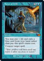 Magic: The Gathering,Dominaria Remastered,Force of Will (Retro Frame) - 284,Foil,Mythic,Near Mint