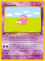 Pokemon,Fossil,Slowpoke - 55/62,1st Edition,Common,Heavily Played