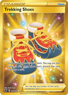 Pokemon,SWSH10: Astral Radiance,Trekking Shoes (Secret) - 215/189,Holofoil,Secret Rare,Near Mint