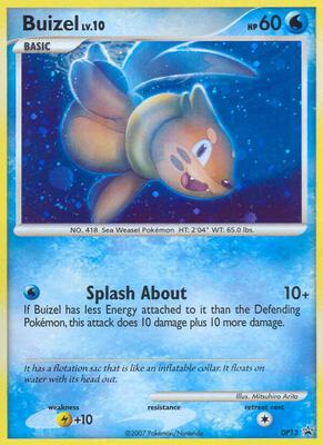 Pokemon,Diamond and Pearl Promos,Buizel - DP13,Holofoil,Promo,Moderately Played